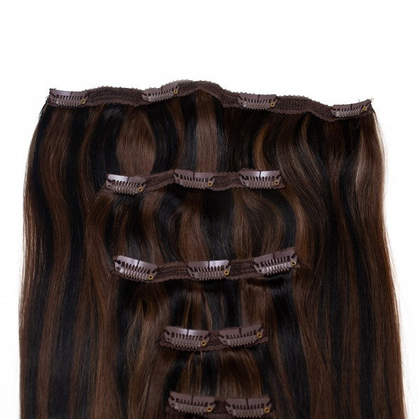 Mocha Blend Clip-In 5 Piese - Seamless1.com.ro