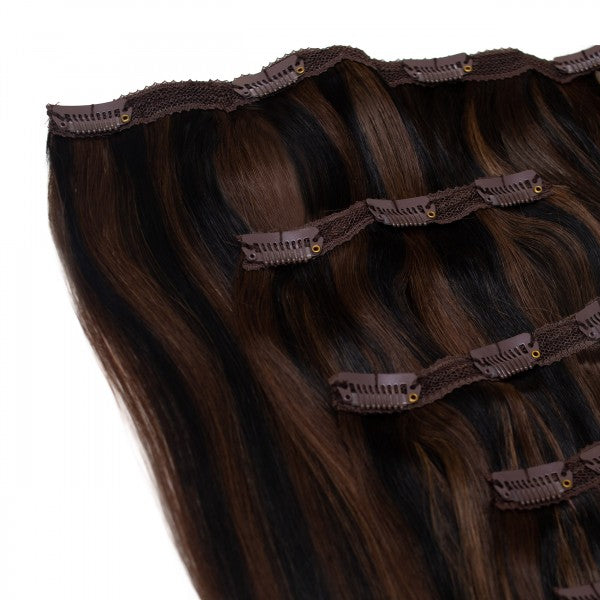 Mocha Blend Clip-In 5 Piese - Seamless1.com.ro